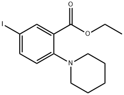 Ethyl 5-iodo-2-(piperidin-1-yl)benzoate Structure