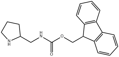 (9H-荧光素-9-基)甲基(吡咯烷-2-甲基)氨基甲酸酯,1131622-58-6,结构式