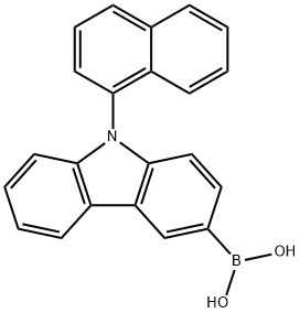 N-(1-萘基)咔唑硼酸, 1133057-97-2, 结构式