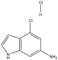 6-AMINO-4-CHLOROINDOLE HYDROCHLORIDE Struktur