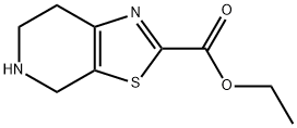 4,5,6,7-四氢噻并[5,4-C]吡啶-2-羧酸乙酯 结构式