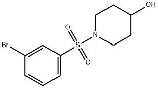 1-((3-broMophenyl)sulfonyl)piperidin-4-ol Structure