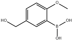5-羟甲基-2-甲氧基苯基硼酸 结构式