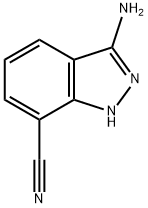 3-AMino-1H-indazole-7-carbonitrile 化学構造式