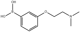 (3-(2-(二甲氨基)乙氧基)苯基)硼酸,1139717-84-2,结构式