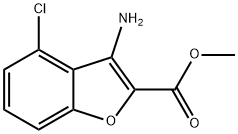 3-氨基-4-氯苯并呋喃-2-羧酸甲酯,1139838-91-7,结构式