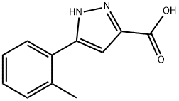 3-(2-Methylphenyl)pyrazole-5-carboxylic acid Struktur