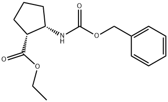 Ethyl (1R,2S)-2-(Cbz-aMino)cyclopentanecarboxylate Structure