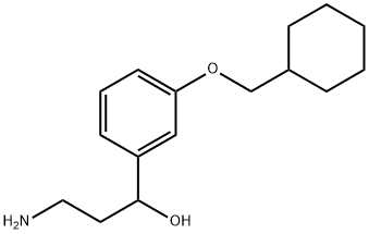 BenzeneMethanol, α-(2-aMinoethyl)-3-(cyclohexylMethoxy)- Structure