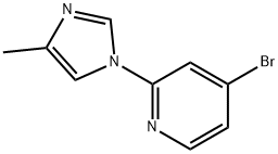 4-Bromo-2-(4-methylimidazol-1-yl)pyridine Structure