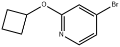4-ブロモ-2-シクロブトキシピリジン 化学構造式