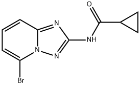 cyclopropanecarboxylic acid (5-bromo-[1,2,4]triazolo[1,5-a]pyridin-2-yl)-amide Structure