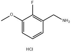 (2-fluoro-3-methoxyphenyl)methanamine hydrochloride Struktur