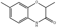 2,7-ジメチル-2,4-ジヒドロ-1,4-ベンゾキサジン-3-オン 化学構造式