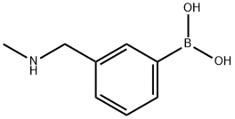 3-((METHYLAMINO)METHYL)PHENYLBORONIC ACID, 1146614-39-2, 结构式