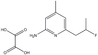 6-(2-fluoropropyl)-4-Methyl-2-PyridinaMine oxalate Structure