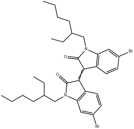 6,6'-DibroMo-N,N'-(2-ethylhexyl)-isoindigo Struktur