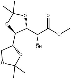 (R)-Methyl 2-hydroxy-2-((4R,4'R,5R)-2,2,2',2'-tetraMethyl-4,4'-bi(1,3-dioxolan)-5-yl) acetate 化学構造式