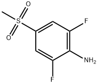 2,6-Difluoro-4-(Methylsulfonyl)aniline Struktur