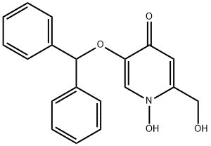 4(1H)-Pyridinone, 5-(diphenylMethoxy)-1-hydroxy-2-(hydroxyMethyl)-|4(1H)-PYRIDINONE, 5-(DIPHENYLMETHOXY)-1-HYDROXY-2-(HYDROXYMETHYL)-