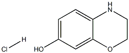 3,4-Dihydro-2H-1,4-benzoxazin-7-ol hydrochloride Struktur
