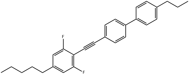 4-[2-(2,6-二氟-4-戊基苯基)乙炔基]-4'-丙基-1,1'-联苯 结构式