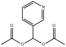 Methanediol, 1-(3-pyridinyl)-, 1,1-diacetate Struktur