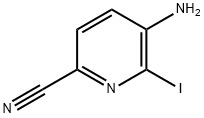 5-氨基-6-碘吡啶-2-甲腈,1150542-25-8,结构式
