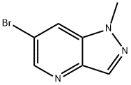 6-ブロモ-1-メチル-1H-ピラゾロ[4,3-B]ピリジン 化学構造式