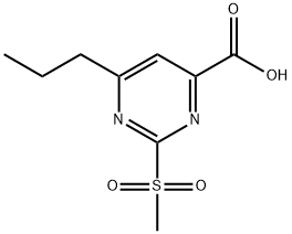2-(Methylsulfonyl)-6-propylpyriMidine-4-carboxylic acid 结构式