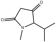 2,4-Pyrrolidinedione,1-methyl-5-(1-methylethyl)-(9CI) Struktur