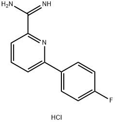 6-(4-Fluorophenyl)picoliniMidaMide hydrochloride 化学構造式