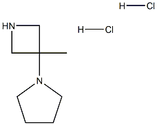 1-(3-Methyl-3-azetidinyl)-pyrrolidine 2HCl Structure