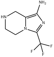 IMidazo[1,5-a]pyrazin-1-aMine, 5,6,7,8-tetrahydro-3-(trifluoroMethyl)- Structure