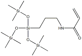 3-丙烯酰胺丙基三(三甲基硅氧基)硅烷,115258-10-1,结构式