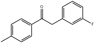 2-(3-Fluorophenyl)-1-(p-tolyl)ethanone 化学構造式