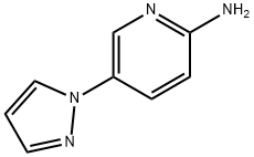 5-(1H-pyrazol-1-yl)pyridin-2-amine 化学構造式