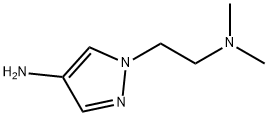 1-[2-(ジメチルアミノ)エチル]-1H-ピラゾール-4-アミン 化学構造式