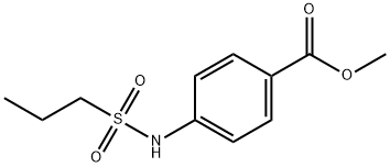 Methyl 4-(propane-1-sulfonaMido)benzoate 结构式