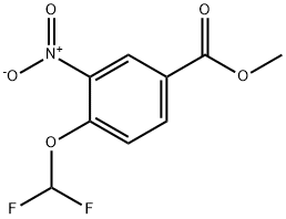 Methyl 4-(difluoroMethoxy)-3-nitrobenzoate Struktur