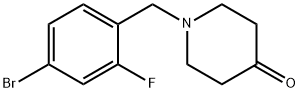 1-(4-broMo-2-fluorobenzyl)piperidin-4-one|1-(4-溴-2-氟苯甲基)哌啶-4-酮