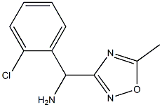 (2-Chlorophenyl)(5-Methyl-1,2,4-oxadiazol-3-yl)MethanaMine Struktur