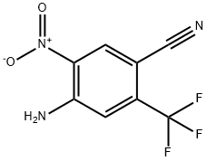 4-AMino-5-nitro-2-(trifluoroMethyl)benzonitrile Struktur