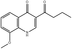 3-丁酰-8-甲氧基喹啉-4(1H)-酮, 115607-75-5, 结构式