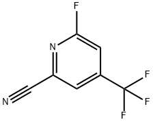 6-Fluoro-4-(trifluoromethyl)-2-pyridinecarbonitrile Struktur