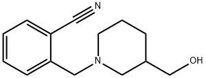 2-(3-HydroxyMethyl-piperidin-1-ylMethyl)-benzonitrile Structure