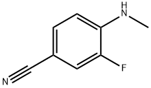 3-氟-4-(甲氨基)苯腈 结构式