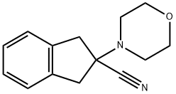2-Morpholino-2,3-dihydro-1H-indene-2-carbonitrile Struktur