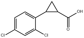 2-(2,4-二氯苯基)环丙烷-1-羧酸,1157554-61-4,结构式