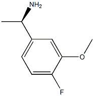 (1R)-1-(4-氟-3-甲氧苯基)乙胺盐酸盐,1157581-09-3,结构式